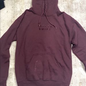 Taylor Swift Maroon Flower Hoodie